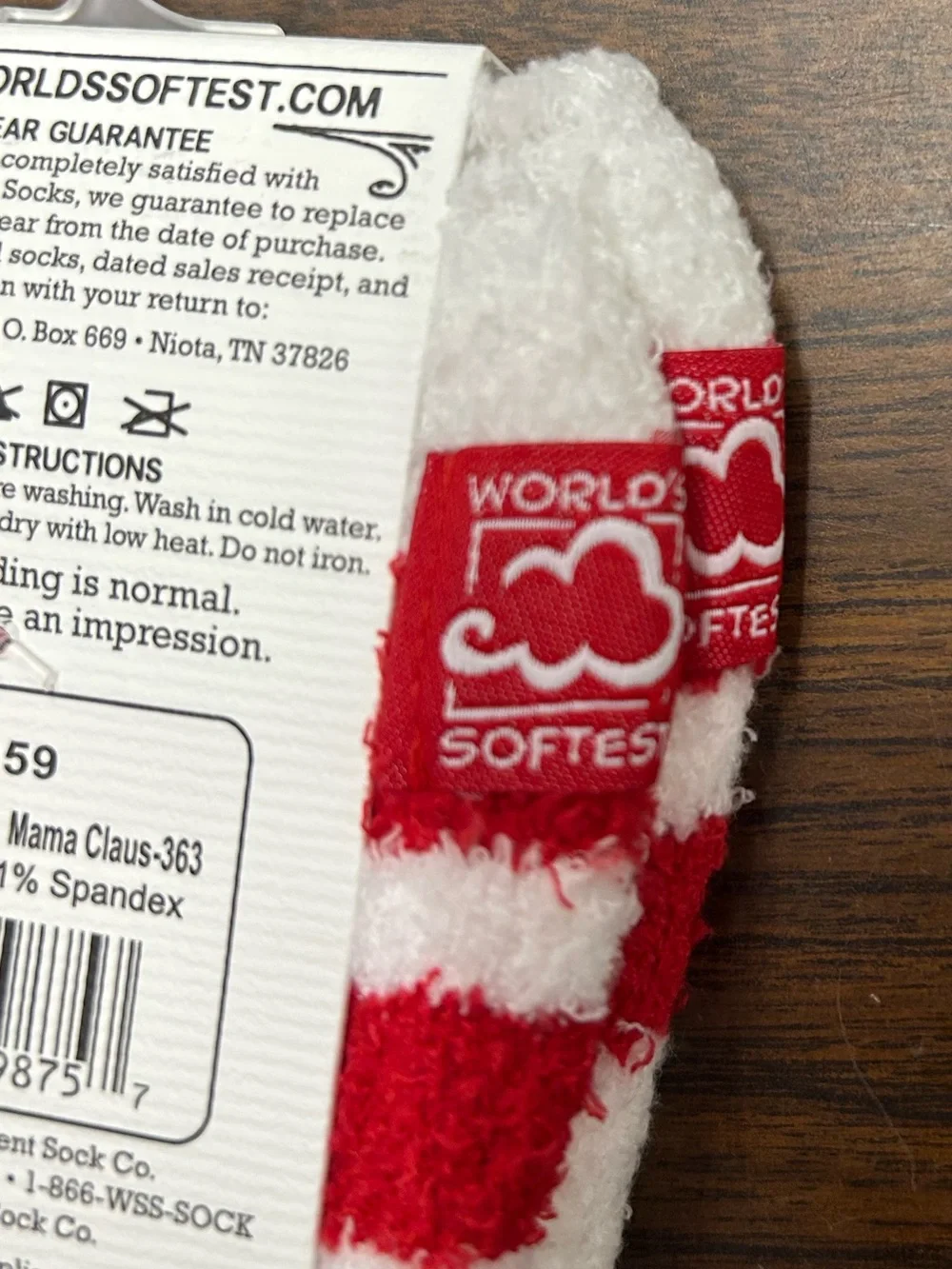 New World’s Softest Mama Claus Cozy Red & White Unisex Fuzzy